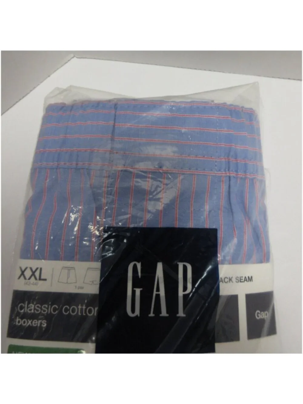 GAP Underwear XXL Boxer Shorts Striped Classic Cotton Deadstock NEW